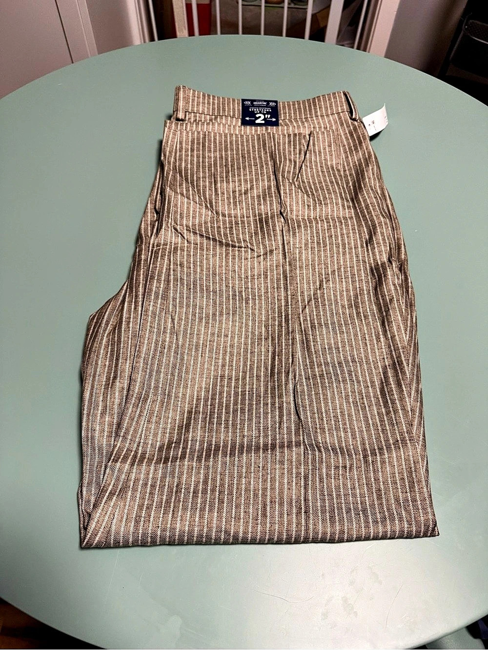 Stafford Slim Fit Seasonal Trouser Men's Striped Dress Trousers 44 x 30 NWT